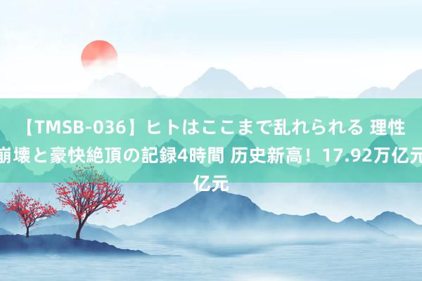 【TMSB-036】ヒトはここまで乱れられる 理性崩壊と豪快絶頂の記録4時間 历史新高！17.92万亿元