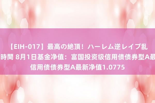 【EIH-017】最高の絶頂！ハーレム逆レイプ乱交スペシャル8時間 8月1日基金净值：富国投资级信用债债券型A最新净值1.0775