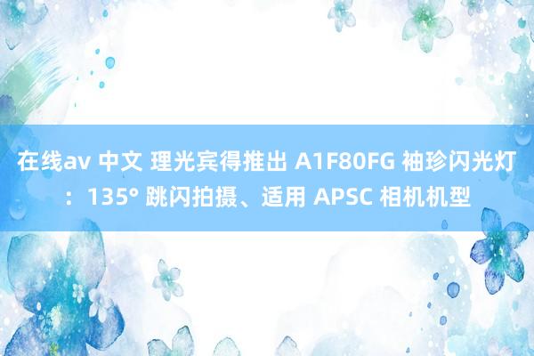 在线av 中文 理光宾得推出 A1F80FG 袖珍闪光灯：135° 跳闪拍摄、适用 APSC 相机机型