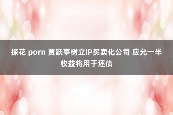 探花 porn 贾跃亭树立IP买卖化公司 应允一半收益将用于还债